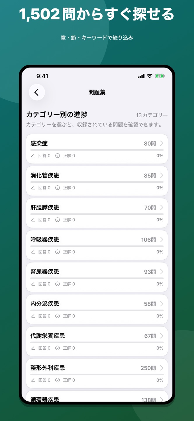 臨床医学各論 問題集のスクリーンショット 4